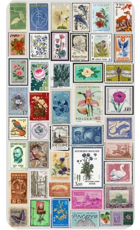 Vintage Postage Stamps Aesthetic, Aesthetic Stamp Stickers, Aesthetic Stamps Printable, Cute Postcard Aesthetic, Stamp Stickers Printable, Vintage Stamps Printable, Vintage Postcard Design, Journal Stickers Aesthetic Vintage, Vintage Postcard Aesthetic