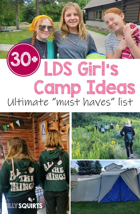 Girls Camp Themes 2024, 2024 Girls Camp, Lds Yw Camp Ideas, Yw Camp Activities, Craft Camp Ideas, Camping Women, Girls Camp Skits Lds Ideas, Yw Camp Themes, Girls Camp Survival Kit Lds