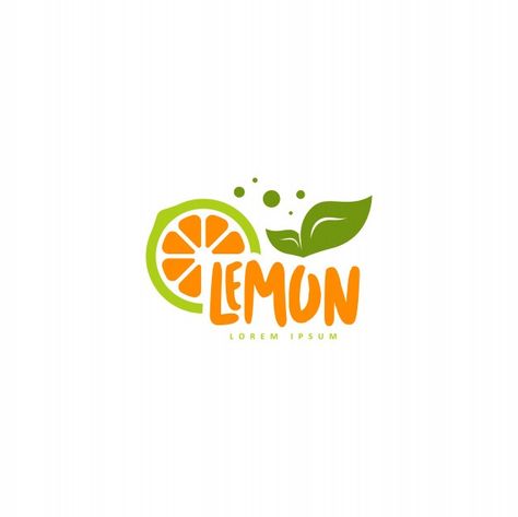 Office Nature, Lemon Logo, Fruit Logo Design, Orange Office, Juice Logo, Food Logo Design Inspiration, Fresh Logo, Fruit Logo, Food Education