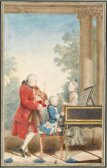 The Mozart family on tour Mozart Music, Classical Music Composers, Classical Composers, Wolfgang Amadeus Mozart, Art Musical, Music Appreciation, Amadeus Mozart, Music Ed, The Violin