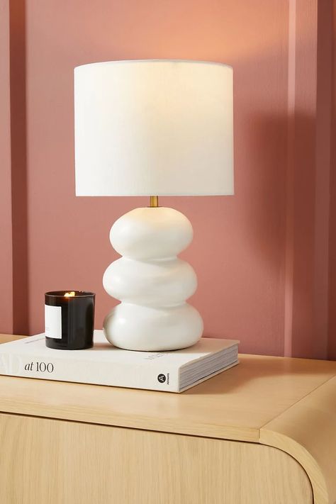 9 Ceramic Lamps to Make Any Room Feel Like a Modern Art Museum | Apartment Therapy Table Lamp Design, Bedroom Lamps, Unique Ceramics, Ceramic Lamp, Ceramic Table Lamps, Ceramic Table, Decoration Design, New Room, 인테리어 디자인