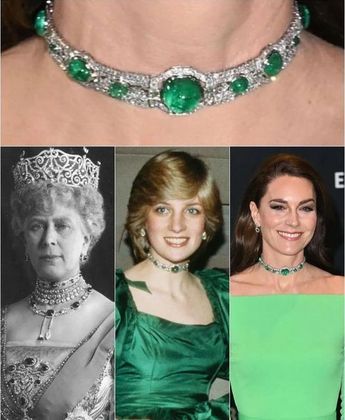 Princess Diana Jewelry, Green Emerald Necklace, Bridal Jewellry, Diy Couples Costumes, Royal Diamond, Royal Jewellery, Met Gala Dresses, Princess Katherine, Princess Diana Family