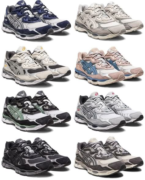 Asics Nyc Gel, Asics Gel Nyc Outfit, Trendy Shoes Sneakers, Asics Sneakers, Funky Shoes, Footwear Fashion, Hype Shoes, Balenciaga Shoes, Asics Shoes