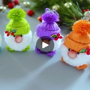 9.3M views · 133K reactions | Funny Yarn Gnomes | yarn | Funny Yarn Gnomes | By MiLena Handmade | Facebook Christmas Yard Ornaments, Yarn Gnomes, Crafty Christmas Gifts, Holiday Ideas Christmas, Xmas Decorating Ideas, Tube Art, Knitted Toys Free, Santa Decor, Christmas Crafts Diy Projects