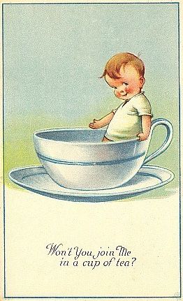 Charles Twelvetrees Charles Twelvetrees, Tea Quotes, Baby Krishna, Cuppa Tea, Retro Stuff, Kewpie Dolls, Postcard Art, Vintage Illustrations, Images Vintage