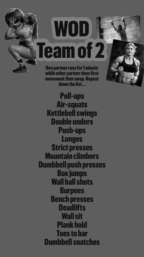 Team Wod, Crossfit Workouts, Crossfit