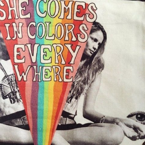 She's A Rainbow, Company Photo, Art Hippie, 70s Aesthetic, Japon Illustration, Hippie Life, I'm With The Band, Hippie Art, Life Photo