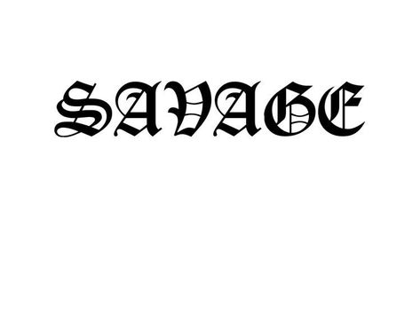 Add a bold statement to your artwork with classic gothic style fonts. Explore our diverse range of fonts for every need! #BoldTypography #GothicStyle Savage Tattoo Ideas, Savage Tattoo Lettering, Tattoo Savage, Lettering Tattoo Design, Savage Tattoo, Dr Tattoo, Gothic Lettering, Tattoo Lettering Styles, Tattoo Zeichnungen