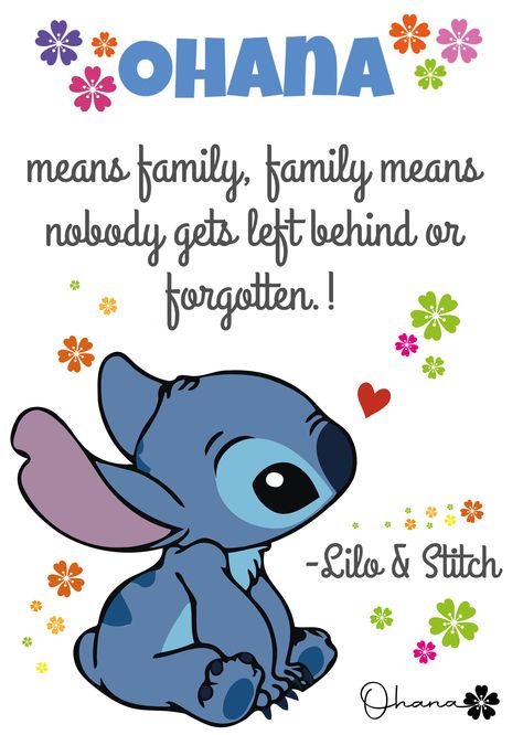 Ohana means family, family means nobody gets lest behind or forgotten! Lilo & Stitch🌸 Ohana Meaning, Andy Tattoo, Stitch Ohana Means Family, Painting Therapy, Stitch Wallpapers, Printable Password Tracker, Lilo En Stitch, Stitch Drawings, Family Wallpaper