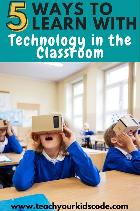 Technology in schools can be a powerful tool for students, and it’s getting better every year. If you are a teacher looking to capitalize on the technology available to you, read on to find out 5 Ways to Use Technology in the Classroom for Student Learning! Education And Technology, Technology For Teachers, Technology In Classroom Elementary, Technology In Classroom, Tech In The Classroom, Technology In Teaching, Technology Integration In The Classroom, Using Technology In The Classroom, Technology In Education