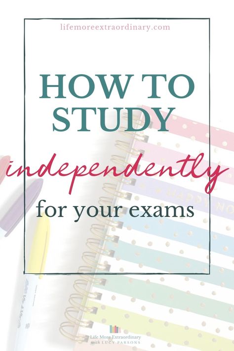 How to study independently for your exams - study skills and techniques to help you pass your exams #GCSEs #ALevels #studyskills Best Study Techniques, Pass Your Exams, Study Exam, Revision Techniques, Pass My Exams, Revision Tips, How To Pass Exams, Nursing Exam, Best Study Tips