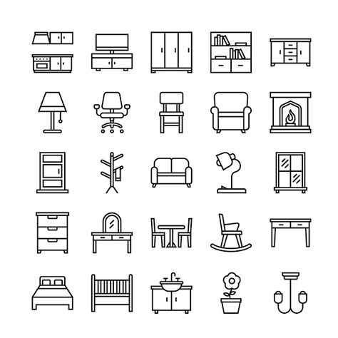 Security System Design, Vector Furniture, Furniture Icon, Vector House, House Icon, Cartoon House, Furniture Logo, Isometric Design, Logo Project