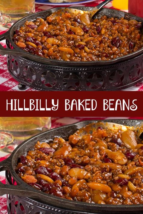 Bake Beans, Cowboy Beans, Beans Beans, Baked Bean Recipes, Baked Beans, On The Grill, Veggie Dishes, Bean Recipes, Crockpot Meals