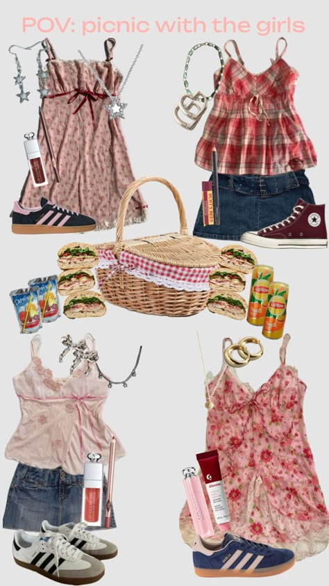 #picnic#picnicfitspo #cute#cutefit# Picnic Outfit, Downtown Outfits, Outfit Inspo Casual, 2000s Fashion Outfits, Swaggy Outfits, Really Cute Outfits, Fit Ideas, Summer Fits, 2000s Fashion