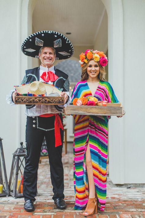 Let's Taco 'Bout Getting Married, Backyard Engagement Fiesta Mexico Themed Party Outfits, Mexican Theme Outfit, Fiesta Outfit Ideas, Fiesta Party Outfit, Mexican Style Outfits, Cinco De Mayo Outfit Women, Mexican Party Outfit, Mexican Theme Party Outfit, Engagement Fiesta