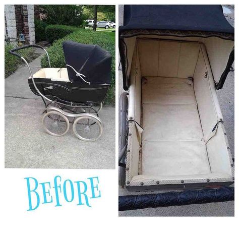 Restoration of a Vintage Baby Carriage | Hometalk Vintage Baby Carriage, Upcycle Baby, Silver Cross Prams, Vintage Stroller, Carriage Stroller, Vintage Pram, Baby Buggy, Baby Talk, Baby Prams