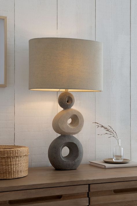 Ceramic Candles, Modern Table Lamp Design, Console Wall, Table Pendant Light, Ceramic Lamp Base, Stone Lamp, Concrete Lamp, Pottery Lamp, Table Decor Living Room