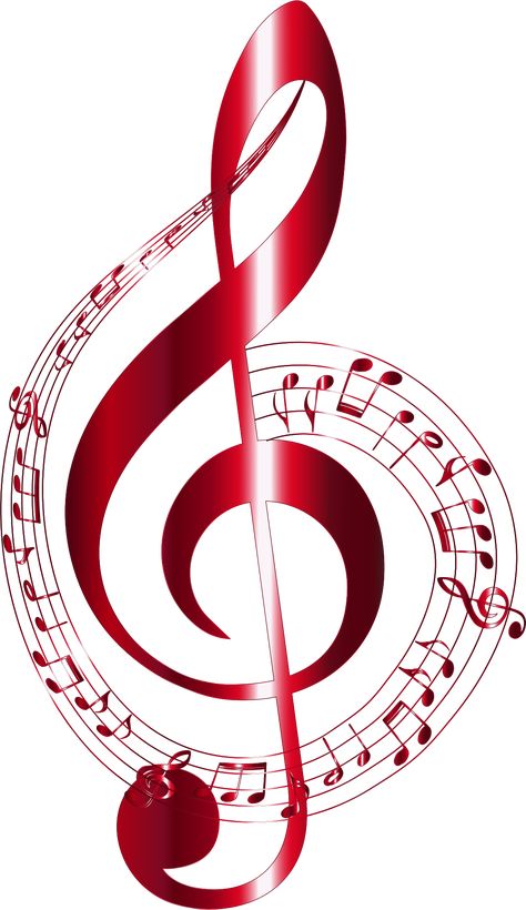 Musical Notes, No Background, Music Notes, Musical, Typography, Music, Red