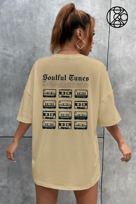 90s T Shirt Design, Music T Shirt Design Ideas, Music T-shirt, Music Graphic Tees, Music Tshirt Design, Music Tshirt Design Ideas, Vintage Shirts 80's, Retro T Shirt Designs, Women T Shirt Design Ideas