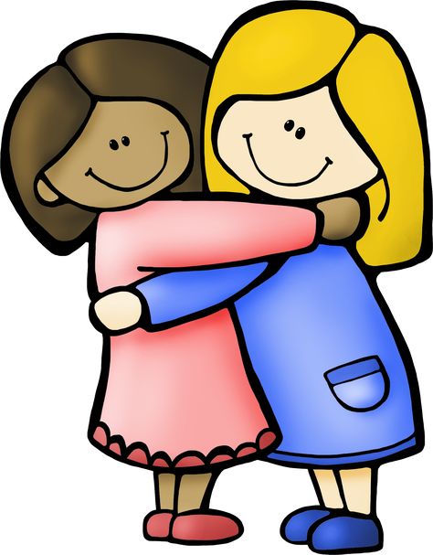 Whimsy Workshop Teaching: Communication and Culture in the Themed Classroom 4 Cartoon Friends, Hugging Drawing, Hug Pictures, Kids Hugging, Friends Hugging, Friends Clipart, 2 Best Friends, Best Friends Cartoon, Free Friends