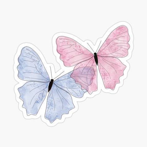 Watercolor Light, Butterfly Light, Sticker Design Inspiration, Butterfly Lighting, Watercolor Butterfly, Scrapbook Printing, Cute Laptop Stickers, Tumblr Stickers, Scrapbook Stickers Printable