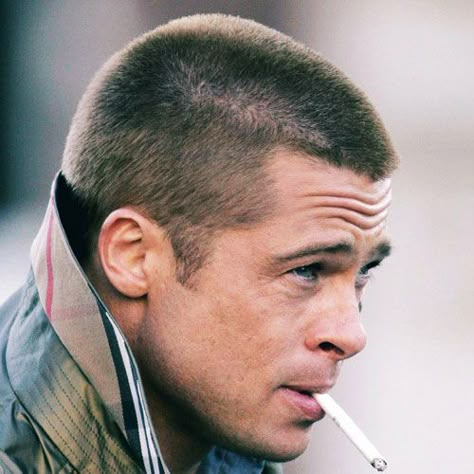 Brad Pitt Short Hair, Brad Pitt Fury Haircut, Brad Pitt Long Hair, Fury Haircut, Brad Pitt Fury, Brad Pitt Haircut, Brad Pitt Hair, Buzz Cut Styles, Brad Pitt Style