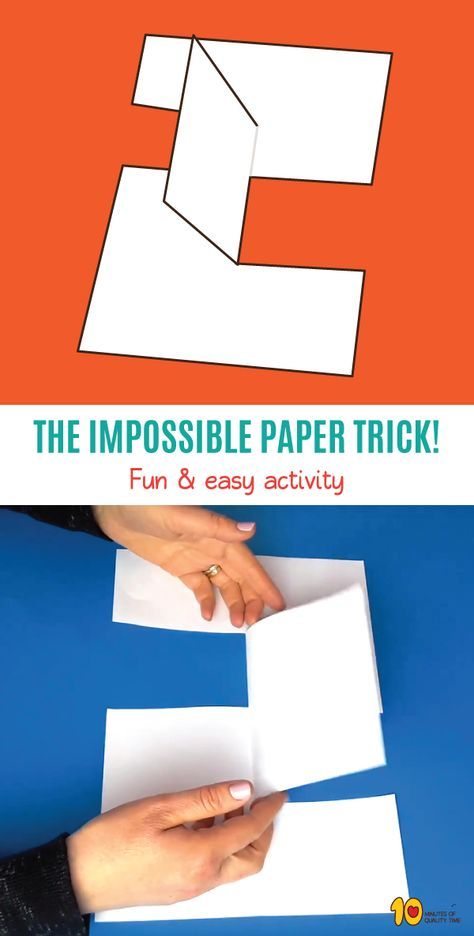 Games With Popsicle Sticks, Funny Activities For Kids, Impossible Card, Funny Magic Tricks, Paper Tricks, Magic Tricks Illusions, Diy Crafts For School, Magic Tricks For Kids, Paper Games