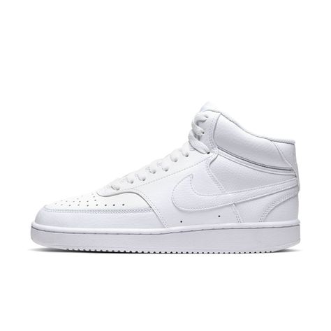 Nike Court Vision Mid, Nike Court Vision, White Nike Shoes, Retro Basketball, Court Vision, Nike Joggers, Nike Basketball Shoes, White Shoes Women, Nike Shoes Women