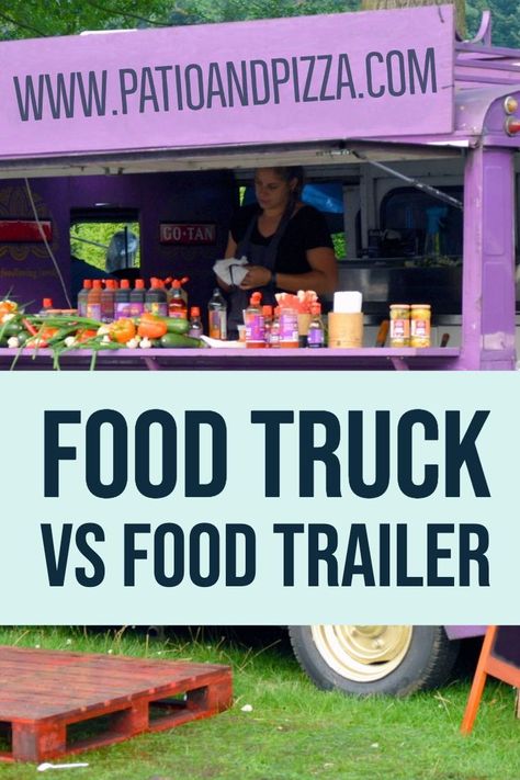 Trying to decide whether a food truck or food trailer will work best for you? Building a food truck or trailer for your new adventure can be challenging. Read this blog post from Patio & Pizza now to learn more about the brick oven pizza truck or trailer that would work best for you! Camper Converted To Food Truck, Pop Up Food Stand Ideas, Mobil Bar, Pizza Trailer, Food Truck Project, Mobile Bakery, Food Truck Business Plan, Foodtrucks Ideas, Food Truck Trailer