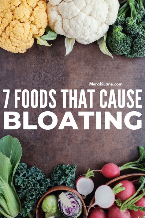 7 Foods that Cause Bloating and What to Eat Instead | Is your stomach and abdomen bloated and distended? Because same... The good news is that small dietary changes can make all the difference, and we're sharing all the deets in this post! Whether you have food sensitivities or intolerances and/or you're bloated leading up to your period, click to learn which foods to eat and avoid to help get rid of belly bloat ASAP. Foods To Reduce Bloat, Non Bloat Meals, De Bloat Foods, No Bloat Meals, Foods That Don’t Make You Bloated, Debloating Foods, Get Rid Of Belly Bloat, High Sodium Foods, Potassium Rich Foods