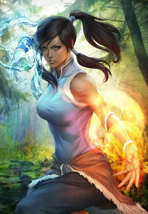 Korra by `Artgerm on deviantART Korra Art, Stanley Lau, Superhero Artwork, Avatar Series, Korra Avatar, Avatar The Last Airbender Art, Team Avatar, Avatar Korra, Avatar The Last Air Bender