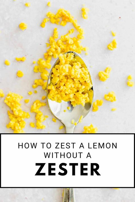 Spoon filled with lemon zest. Mary Martin, Lemon Zester, Lemon Uses, Standard Kitchen, Orange Creamsicle, Lime Zest, Easy Family Meals, How To Squeeze Lemons, Learn To Cook