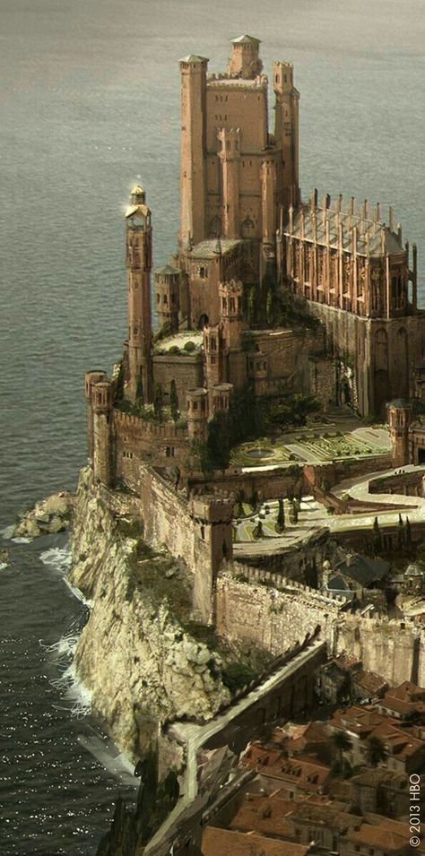 King's Landing shared by Alejandra LE on We Heart It Medieval Castles, Old Castle, Chateau Medieval, King's Landing, Jaime Lannister, Game Of Thrones Art, Chateau France, Fantasy Castle, Arya Stark