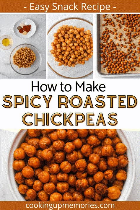 Roasted Chickpeas Oven, Baked Garbanzo Beans, Spicy Roasted Chickpeas, Roasted Chickpeas Recipe, Roasted Garbanzo Beans, Oven Roasted Chickpeas, Chickpea Recipes Roasted, Chickpea Snacks, Chickpeas Recipe