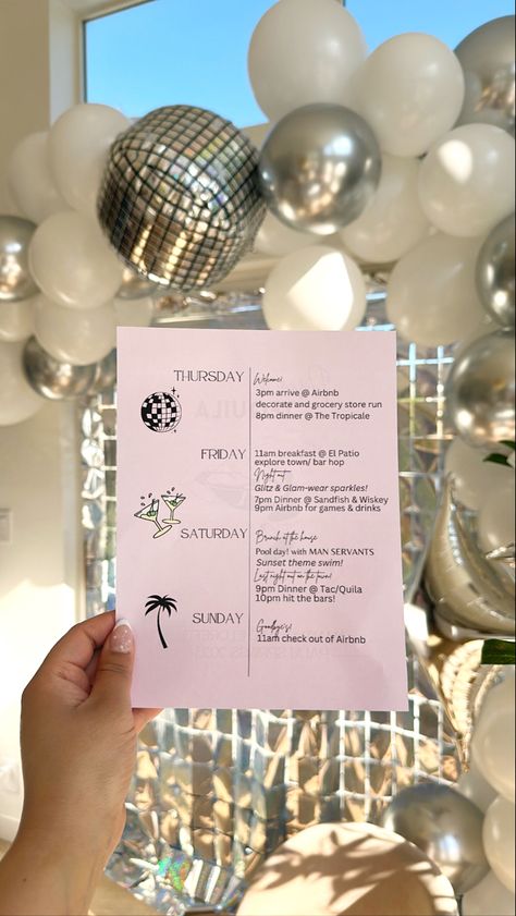 Disco Bachelorette Party Theme, Disco And Tequila, Last Disco Bachelorette Party, Last Disco Bachelorette, Disco Bachelorette Party, Bachelorette Party Theme, Bachelorette Inspo, Last Disco, Bachelorette Planning