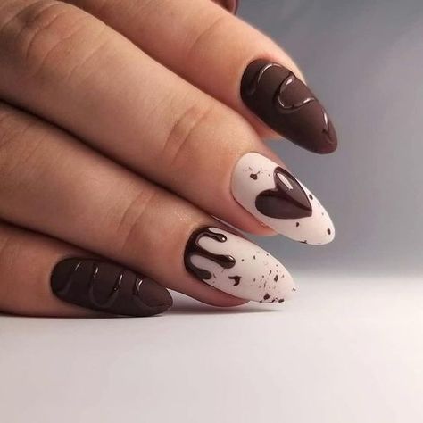 Brown Nails Design, Minimal Nails Art, Unghie Nail Art, Hello Nails, Fancy Nails Designs, Colorful Nail, Minimal Nails, Blush Nails, Nail Art Designs Videos