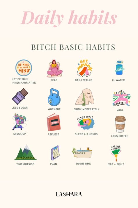 Bitch basic habits you can take into April and beyond to help you create sustainable change and take small steps of action everyday. 💃⁠. Give these a save to start implementing them into your daily routine. 💜⁠ Daily Routine Habits, Workout Drinks, Business Books Worth Reading, Life Management, Small Steps, Doing Me Quotes, Big Sis, Wellness Coach, Self Care Activities