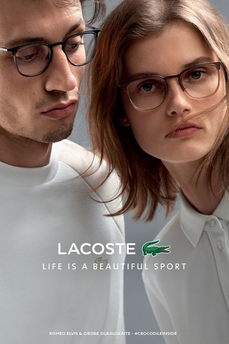 Lacoste Eyeglasses Creative Ads, Lenskart Frames For Man, Lafont Eyewear Woman, Eyewear Advertising, Sunglass Photography, Lacoste Glasses, Glasses Outfit, Men's Eyewear, Women's Eyewear