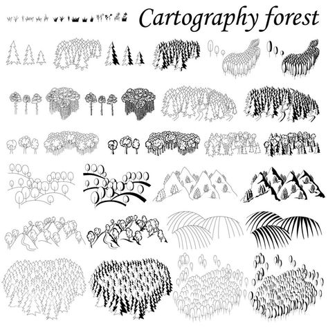 Fantasy Map Drawing Ideas, Map Art Illustration, Cartography Map, Forest Map, Fantasy Map Making, Scrapbook Design Layout, Forest Drawing, Dnd World Map, Fantasy World Map