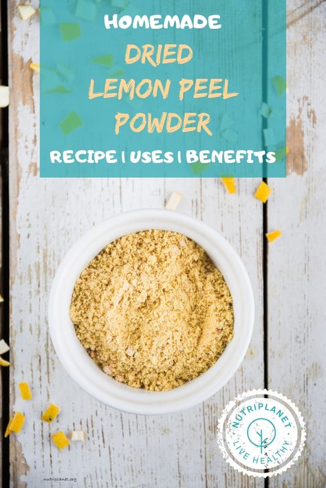 Instead of throwing away those lemon peels, make dried lemon peel powder. After all, those peels are packed with vitamin C and other nutrients! #lemon #lemonpowder #lemonpeel #veganrecipes #candidadiet #glutenfreerecipes #healthyvegan #oilfreevegan Lemon Peel Powder Uses, Lemon Powder Uses, Lemon Remedies, Chickpea Cookie Dough Bites, Candida Cleanse Recipes, Lemon Peel Powder, Candied Peel, Lemon Powder, Freeze Food