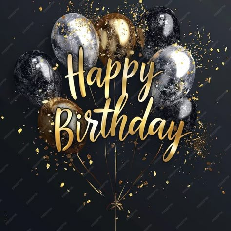 Premium Photo | A gold and black poster with the words happy birthday on it Birthday Wishes Images, Happy Birthday To Man, Happy Birthday For A Man, Happy Birthday Funny Wishes, Birthday Funny Wishes, Happy Birthday Funny Images, Happy Birthday In Black, Happy Birthday For Men, Happy Birthday Background Hd