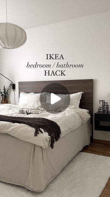 DIY - IKEA Hack on Instagram: "@elinsdesign_ cleverly transformed two VIKHAMMER bedside tables into a stylish bathroom bench. By combining the tables with angle brackets, TJILLEVIPS jute baskets, a 40x95 cm wood shelf, and a touch of wood stain, she created a chic and practical piece. What do you guys think?   For more ideas and inspiration, be sure to check out Elin’s page @elinsdesign_  . . #ikeahack #ikea #ikeahome #ikeaideas #ikealover #interiordesign #diy #HomeDecor #diyideas #diyproject #home #HomeDIY #InteriorDesign #bedroom #bathroom" Ikea Hack Bedside Table, Ikea Bedroom Inspiration, Alternative Bedside Table Ideas, Ikea Vikhammer, Diy Bedside Table Ideas, Ikea Hacks Bedroom, Ikea Bedside Table, Bedroom Ideas Ikea, Ikea Bedside