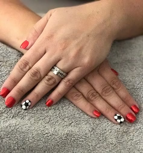 Soccer Ball Nails, England Football Nails, England Nails Designs, Soccer Nails Design, Liverpool Nails, England Nails, Football Nails Design, Soccer Nails, Sport Nails