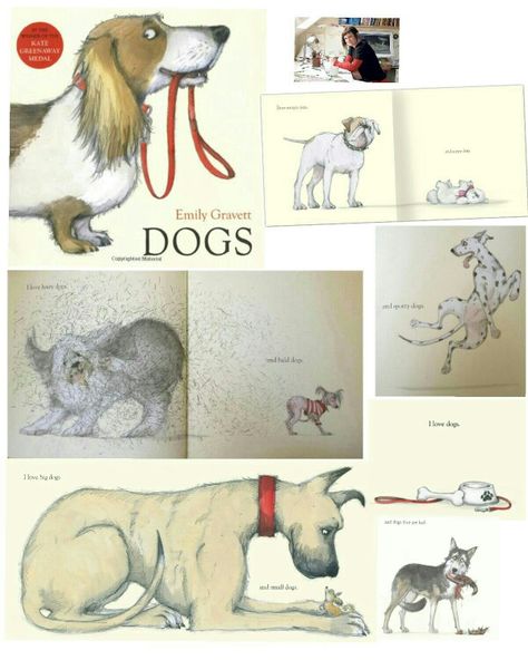 Emily Gravett - Dogs Emily Gravett, Emily Hughes Illustration, Emily Gravett Illustration, Emily Jeffords Art, Wild Dog Illustration, Big Dog Illustration, Book Sleeve, Dog Drawing, Artist Books