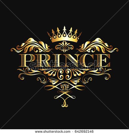 Prince Vintage Gold Logo Vector Prince Name Logo, Drawing Animations, Iphone Wallpaper King, Happy Birthday Photo Editor, Video Drawing, King Pic, Friends Sketch, Logo Illustration Design, Eagle Wallpaper