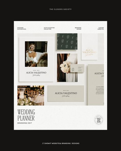 When a wedding planner who crafts love stories for a living comes to you for branding... you know every detail needs to whisper romance and sophistication. ✨ For Alicia, creating a brand wasn’t just about pretty design elements. It was about capturing the essence of those intimate moments she creates for her couples - the soft whispers, the tender glances, the gentle touches that make each celebration uniquely beautiful. Timeless forest green paired with warm neutrals, reflecting the natura... Wedding Planner Branding, Wedding Planner Brand, Planner Branding, Crafts Love, Pretty Design, Creating A Brand, Love Stories, Colour Palette, Forest Green