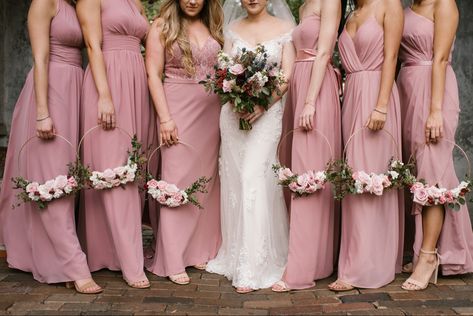 Bridesmaid bouquet white