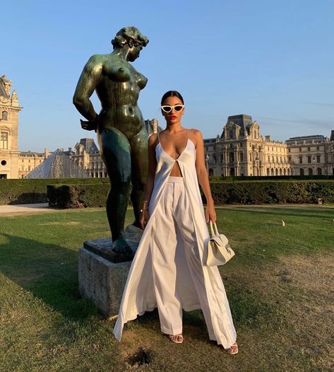 MICHAEL LO SORDO on Instagram: “lumière blanche 🖤 @aminamuaddi in @michaellosordo” Bridal Pantsuit, Australian Clothing Brands, Hot Weather Outfits, Australian Clothing, Parisian Summer, Beach Wedding Attire, Amina Muaddi, Shower Dresses, Mode Inspo