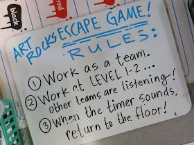 Cassie Stephens: In the Art Room: The Art Rocks Escape Game! Art Escape Room Ideas, Art Room Games, Art Escape Room, Escape Room Diy, Detective Party, Teaching Books, Breakout Boxes, Elementary Art Teacher, Cassie Stephens