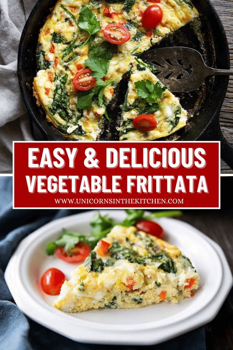 A versatile vegetable frittata recipe made with a handful of ingredients. Learn how to make frittata perfectly every time and enjoy it for breakfast, lunch or dinner. Veggie Frittata Recipes, Vegetable Frittata Recipes, Breakfast Toasts, Healthy Frittata, Yummy Bowl, Veggie Frittata, Vegetable Frittata, Healthy Brunch Recipes, Best Brunch Recipes